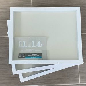 11” x 14” White Shadow Box
